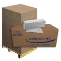 Papierhandtücher Fripa natur 25x23 cm, Palette Palette mit 28 x 5000 Blatt Zick-Zack (ZZ) Falz, 1-lagig
