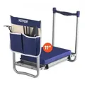 VEVOR Kniebank 585x300x485 mm, Kniekissen 279x385mm Kniepolster, Kniehilfe Gartenarbeit bis 160 kg, klappbarer Gartensitz mit 1 Werkzeugtasche