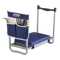 VEVOR Kniebank 585x300x485 mm, Kniekissen 279x385mm Kniepolster, Kniehilfe Gartenarbeit bis 160 kg, klappbarer Gartensitz mit 1 Werkzeugtasche, Arbeitshocker lindert Knie- & Rückenschmerzen