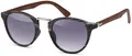 styleBREAKER Sonnenbrille Panto Sonnenbrille Holzoptik Runde Retro Brille UV400 (1-St)