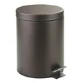 iDesign 44211EU 5-Liter-Stahltritteimer mit Eimereinsatz für Bad / Küche / Büro, Stahl, bronze, 20.32 x 0.254 x 28 cm
