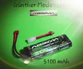 Absima Greenhorn Vol.2 NiMH 7.2V 5100 (T-Plug + Tamiya Adapter), 4100013