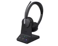 Yealink WH64 Dual Teams Headset inkl. Basisstation - Optimiert für Microsoft Teams, Zwei-Ohr-Design, Geräuschunterdrückung, USB-Verbindung