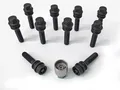 H&R Radschrauben +Schloss 2SET schwarz M14x1,5x51 bew. Kugel R14 B1455107SET|1