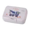 Koziol CANDY L TRUCKS Lunchbox | mit Trennschale, Clipverschluss | für Kinder | biozirkulärer Kunststoff, bruchfest, spülmaschinengeeignet | Schule, Kindergarten, Kita, Reise (organic purple grey)