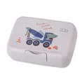 Koziol Lunchbox Candy L Trucks mit Trennschale, Kunststoff, Organic Grey