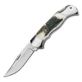 BÖKER SOLINGEN® Scout Hirschhorn - Jagdmesser mit lebenslanger Garantie - klassisches Taschenmesser mit Horngriff - edles Klappmesser in Geschenkbox, silver