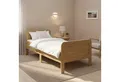 Homestyle4u Funktionsbett 90x200 100x200 120x200 Seniorenbett Komfortbett Braun Natur Weiß, 100x200, Aufbau per Stecksystem, höhenverstellbar, erhöhter Einstieg