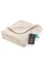 Nancy Tagesdecke 280x250 cm Tagesdecke Bettüberwurf beige leichte Decke mit Z...