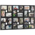 Relaxdays - Xxl Bilderrahmen Collagen Für 24 Bilder In 10 X 15, Hoch- Oder Querformat, Kunststoff, Hxb 57 X 86 Cm, Schwarz