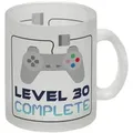 speecheese Tasse 30. Geburtstag Glas Tasse mit lustigem Spruch: Level 30