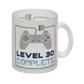 30. Geburtstag Glas Tasse mit lustigem Spruch: Level 30