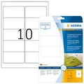 HERMA Folienetiketten 8018 transparent 96,0 x 50,8 mm, 25 Blatt