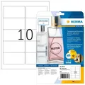 HERMA Etiketten transparent glasklar A4 96x50.8 mm transparent klar Folie glänzend 250 St.