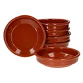 MamboCat Cazuela Schale Bruno Tonware I 6er Set I Ø 16 cm I Größe M I Mediterran I Glasiert I Unikat Handarbeit I Antike/Vintage I Mittelalter I Wikinger