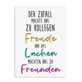 Postkarte Kollegen FREUNDE Kollegen Geschenk Postkarte Sprüche Ruhestand Karte