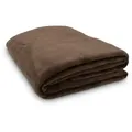 Zollner Kuscheldecke,, Braun, Naturmaterialien, 150x200 cm, Oeko-Tex® Standard 100, Wohntextilien, Decken, Kuscheldecken