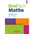 Cornelsen Dreifach Mathe 8. Schuljahr - Berlin und Brandenburg - Arbeitsheft mit Medien und Lsungen inkl. (Deutsch, 2024) (52620201)
