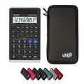 Casio fx-82 Solar II inkl. WYNGS Schutztasche Schwarz - Wissenschaftlicher Taschenrechner - Basic Paket