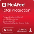 McAfee Total Protection inkl. VPN / 5 Geräte / 2 Jahre / KEY (ESD)