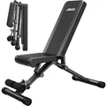 JOROTO Verstellbare Hantelbank Klappbare Bauch Folding Flach Einstellbar Trainingsbank mit 318 kg Belastung für Zuhause, Bankdrücken Bank mit Ein-Knopf-Faltdesign (Modell:MD35)