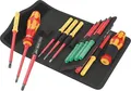 Wera Schraubendreherset Kraftform Kompakt VDE 17 | isoliert 1000V | PH/PZ, Schlitz, TX | Tasche | rot/gelb