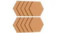 ALLboards Sechseckiges Pinnwand, Wabenform 15×17 cm – 10 Stk. Korktafel „Sprechblase“ 44×29 cm Korktafel Korkwand Pinnwand Kork