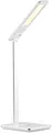Lunartec Schreibtischlampe Qi: Schreibtisch-Lampe, Qi-kompatibel, 4 Lichtfarben, 800 Lumen, dimmbar (Tageslichtlampe Schreibtisch, Schreibtischlampe USB, Akku)