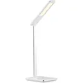 Lunartec Schreibtisch-Lampe, Qi-kompatibel, 4 Lichtfarben, 800 Lumen, dimmbar