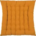 Sitzkissen PAD "LEDA", gelb (mustard), B:40cm L:40cm, Baumwolle, Dekokissen_Sitzkissen_Kissenhüllen, Made in Europe, 1 Stück