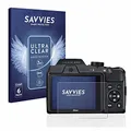 Savvies 6 Stück Schutzfolie für Nikon Coolpix B500 Displayschutz-Folie Ultra-Transparent