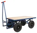 XXL Profi Plattformwagen 500 kg Transportwagen 120x80 cm Palettenwagen mit Bremse Magazinwagen
