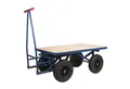 TRUTZHOLM Transportwagen XXL Profi Plattformwagen 500 kg 120x80 cm Palettenwagen mit Bremse