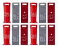12 Stück Flaschentüte Weihnachten Spruch Filz Wein Geschenktasche Flaschentasche