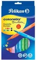 Pelikan Fasermaler colorella brushpen, 10er Kartonetui Tinte auf Wasserbasis, auswaschbar aus den meisten - 1 Stück (814577)
