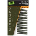Fox Naturals Size 7 Lead Clips Tail Rubbers - 10 Leadclips, Bleiclips, Schlauch