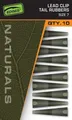 Fox Edges Naturals Lead Clip Tail Rubbers Size 7 CAC830 Leadclip Kleinteil