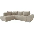 MIRJAN24 Ecksofa Forrest, mit Schlaffunktion und Bettkasten, L-Form Sofa (Velo 623, Ecksofa: Links) - Braun