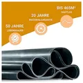 Hanse Syntec Systems Dachbahn HSS Dachfolie EPDM DACHPROTECT 1,2mm Schwarz, Dachbahn, Maße frei wählbar 2.50 m x 1.00 m