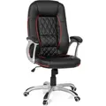 MyBuero Gamingstuhl RELAX AB100 Kunstleder Höhenverstellbarer Computerstuhl, Bürostuhl mit Armlehnen - Rot