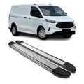 Trittbretter Seitenschweller für Ford Tourneo Custom 2023-2026 L1 Alu Grau 2 tlg