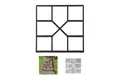 relaxdays Fundamentrahmen 5 x Betonform Gussform, BxT: 40x40 cm