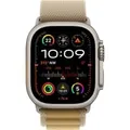 Watch Ultra 2, Smartwatch titan, 49 mm, Alpine Loop Mandel, Titangehäuse, Cellular