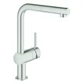 GROHE Minta Einhand-Spültischarmatur, Ausladung 223mm, L-Auslauf, schwenkbar,