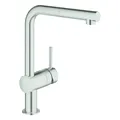 GROHE EH-Spültischbatterie Minta 32168 DN15 herausz.Mousseurauslauf supersteel