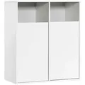 Mokebo Wäscheschrank, Weiß, Holzwerkstoff, 80x95x40 cm, Ordnen & Aufbewahren, Wäschekörbe & Tonnen