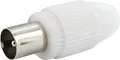 Schwaiger Koaxial Stecker KST11 532 weiß, 1 Stk.
