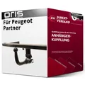 Für Peugeot Partner Version L1 (Oris) Anhängerkupplung vertikal abnehmbar neu
