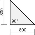 Geramöbel Verkettungselement Flex S-617508-B C-Fuß Dreieck 90° bu