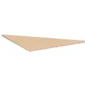 geramöbel Verbindungsplatte Flex buche, dreieckig 80,0 x 80,0 x 2,5 cm